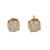 Pendientes de Piedra Blanca Microincrustados con Diamantes Completos Joker Joyería de Alta Gama Accesorios de Explosiones Transfronterizas para Mujer Suministro Directo de Fábrica