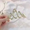 Clipe de Metal Avançado Onda Sensorial Pinça Grande Placa Grande Grampo de Cabelo Cabeça de Banho Volume de Cabelo Clipe Tubarão Acessórios de Cabelo