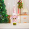Suprimentos para Decoração de Natal Novo Velho Sem Rosto Transfronteiriço Conjunto de Garrafa de Vinho Decorações de Janela de Festa Boneco Rudolph