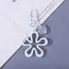 Llavero de resina con forma de corazón y flor, hebilla plana de colores, accesorios para manualidades, llavero de cuentas hecho a mano, decoración de colgante, venta al por mayor