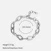 Pulsera de Acero Inoxidable Transfronteriza Europea y Americana Chapada en Titanio Cadena de Joyería Ligera de Lujo No Desvanecible Juego