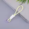 Lanyard para Teléfono de Bloques de Color Llavero de Peluche Lanyard de Combinación de Colores Dopamina Accesorios para Colgar de Dibujos Animados Venta al por Mayor