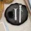Correa Adecuada para Apple S12Iwatch Colgante Cruzado Ajuste Delgado Lychee S10987Se Pulsera de Muñeca de Moda