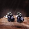 Pendientes de plata de ley S925 hechos a mano con cara de granate para mujer de Taiyin, nuevos productos de fábrica de origen totalmente compatible.