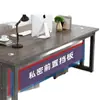 Mesa de escritório simples e moderna, mesa de computador simples para uma pessoa de gerente, combinação de mesa de computador e cadeira, mesa de chefe