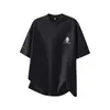 Camiseta de Manga Corta Pesada Estampada Retro Americana de Gama Alta para Hombre 2026 Verano Nuevo Estilo Holgada Moderna Top de Media Manga