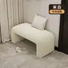 Armário de sapatos de entrada com banco longo integrado aos pés da cama para entrar em casa, uso doméstico, luxo leve, sensação de alta qualidade, banco para trocar de sapatos