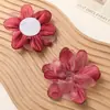 Super Hada Coreana Hecho a Mano Borde Quemado Flores de Organza Gardenia Joyería Accesorios para el Cabello DIY Material para Collares Venta al por Mayor