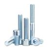 Tornillos Cilíndricos de Acero Galvanizado Grado 8.8 con Cabeza Hexagonal y Cavidad Hexagonal Tornillos de Cabeza Cúpula Zinc Azul y Blanco M2M2.5M3M4-M12