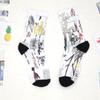 Calcetines de Algodón/Calcetines de Fibra de Bambú/Calcetines de Nailon/Calcetines de Modal Impresión Digital sin Costuras de 360 Grados Calcetines Impresos en 3D