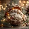 Decorações de Natal Esquilo Castanho Ouriço Transfronteiriça Pingente de Árvore de Natal Impressão Plana 2D Pingente de Acrílico