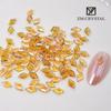 Nova Aurora Colorido Champanhe Nail Art Em Forma De Broca Net Celebridade Fundo Plano Em Forma De Broca De Unha Broca Enfeites DIY