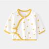 Ropa interior para bebé recién nacido sin hueso de algodón puro primavera y otoño recién nacido media espalda velcro luna llena monje ropa bebé superior