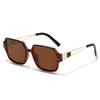 2026 Nuevas Gafas de Sol Cuadradas de Marco Grande Transfronterizas Moda Europea y Americana Sencillas PC+Metal Gafas de Sol de Exportación Venta al por Mayor