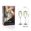 Formulate copa de champán copa de vino tinto de cristal caja de regalo un par amor copa de vino espumoso boda creativa