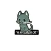 Broche de Aleación de Animales de Dibujos Animados Gato Conejo Creativo Insignia Linda de Personalidad Accesorios Decorativos Versátiles