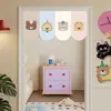 Cortinas de Puerta Lindas, Decoraciones para Ventanas, Cortinas Cortas, Cortinas de Bandera Triangular para Tienda, Media Cortina, Cortinas para Colgar en Puerta sin Taladro, Cortinas Bloqueadoras de Viento para Aire Acondicionado