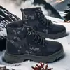 Nuevos zapatos de moda transfronterizos para hombre, botas Martin de camuflaje retro, suela gruesa, cómodos, transpirables, zapatos deportivos casuales