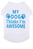Amazon Transfronterizo Explosiones Perro Gato Camiseta de Primavera y Verano Teddy Oso Amargoso Delgada Poliéster Camiseta Estampada Ropa para Mascotas