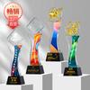 Nuevo Trofeo de Estrella de Cinco Puntas de Cristal Grabado Año Nuevo Venus Recompensas de Fin de Año Regalo Corporativo Souvenirs Cristal Venus
