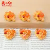 Nuevo Pastel Dorado de Fruta Persimón y Azufaifa, Juguete de Comida Simulada, Accesorios de Resina de Pegamento de Crema DIY, Accesorios para el Cabello, Pinzas para el Cabello, Colgantes, Funda para Teléfono