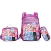 Nueva Mochila Escolar de Dibujos Animados Kpop Sudamericana de Comercio Exterior Set de Tres Piezas Mochila Ultra Ligera Impermeable