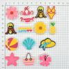 Nueva Serie de Playa de Verano Pegamento Suave de PVC Parche para Bolígrafo con Cuentas DIY Extraíble Joyería Hecha a Mano con Cuentas