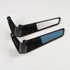 Accesorios de modificación para motocicleta espejo retrovisor universal motocicleta coche de calle espejo retrovisor trasero ajustable espejo de ala invisible