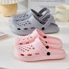 Zuecos de Verano para Mujer para Exteriores con Suelas Gruesas, Pantuflas de Eva que Aumentan la Altura, Sandalias Lindas de Dibujos Animados Antideslizantes con una Sensación Suave al Caminar