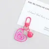 Nuevo Colgante Llavero Campana Corazón Acrílico Transfronterizo Decoración de Empaque de Bolso Femenino Colgador de Llavero de Coche Regalo