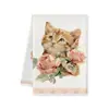 Pano de Lavar Louça para Gato Florido Venda Quente Transfronteiriça Pano de Limpeza para Cozinha Absorvente Toalha Decorativa Pano de Limpeza para Cozinha Pode Ser Rotulado