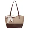 Bolso de Mujer Versátil Casual Moda Retro 2026 Nuevo Bolso Tote Color-Block Gran Capacidad Bolso de Hombro Único para Viajes de Mujeres