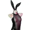 Lencería Erótica Transfronteriza Estilo Noche Oscura Body de Conejita Abertura Inferior Sin Quitar Lencería de Puro Deseo Cos Uniforme Sexy Set
