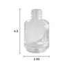 Garrafa de Vidro Transparente Cilíndrica, Garrafa de Vidro Elegante, Frasco para Perfume e Loção, Perfume para Carro, Frasco de Aromaterapia para Carro