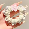 Diademas de Flores a Cuadros de Colores para Niñas Pequeñas, Bandas Elásticas para Cola de Caballo Alta que No Dañan el Cabello, Accesorios para Moños
