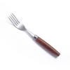 W Sapele alça de madeira 304 faca de aço inoxidável, garfo e colher faca de bife engrossado e garfo Mesa ocidental retro conjunto de quatro peças