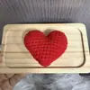Accesorios de Ganchillo Hechos a Mano Terminados, Colgantes, Joyería, Decoraciones para Ropa, Accesorios de Tela para Zapatos y Calcetines, Formas de Corazón Decorativas