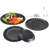 Vajilla de melamina, plato negro esmerilado, disco de plástico resistente a caídas, plato llano, plato frío, plato de hueso, plato de arroz