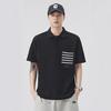 Shanggu Roupa Masculina Verão Nova Camiseta Masculina de Manga Curta Camisa Polo Masculina Piquet Refrescante com Gola Estilo Old Money