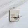 Gancho de Acero Inoxidable Cocina Baño Gancho Adhesivo Fuerte Sin Taladro Sin Costuras Gancho Único Perchero Gancho de Metal Detrás de la Puerta