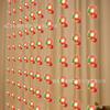 Nueva cadena de luces de cortina de cuero navideña con colgante de Papá Noel y alce para habitación, fiesta, ventana, luz decorativa para ambiente