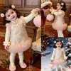 Vestido Cheongsam para Niña Ningli Invierno Nuevo Estilo Estilo Chino Atuendo de Año Nuevo Chaleco Vestido de Princesa Vestido de Cumpleaños de Año Nuevo Vestido de Un Año