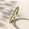 Pulsera de Flor y Enredadera Transfronteriza Europea y Americana Sala de Transmisiones en Vivo Jade Cloisonné Retro Color Esmalte Gota de Aceite Incrustada Pedrería Joyería de Mano Personalidad