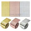 Adesivos de Espelho Mosaico Acrílico Coloridos em Rolo com Suporte Adesivo, Pedaços de Espelho Autoadesivos para Decorações de Parede Artesanais, Personalizáveis