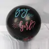 Balões Pretos de 36 polegadas para Revelação de Gênero Festa de Aniversário de Bebê Decoração Balões de Revelação Balões Redondos de Látex