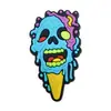 Dibujos Animados de Terror Transfronterizos Calavera Halloween Zuecos Encantos para Zapatos Accesorios para Zapatos DIY Caucho Suave de PVC Versátil