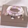 Pulseras para Estudiantes al por Mayor Pulseras para Niños de Cristal con Cuentas Femenina Linda Estudiante Mejor Amiga Chica Moda Princesa