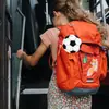 Nova Etiqueta de Mochila de Viagem Acrílica de Futebol Mais Vendida com Argola de Metal para Mala Chave de Mochila