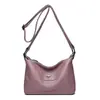 Bolsa de Mano para Mujer de Comercio Exterior Transfronterizo Modelo Nuevo 2026 Bolso Cruzado Urbano Sencillo Bolso de Hombro Sencillo de Cuero Suave para Mujeres de Mediana Edad y Mayores
