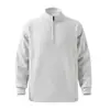Sudadera con media cremallera y cuello alto para hombre, Camisa base lisa de corte holgado para uso casual y de negocios